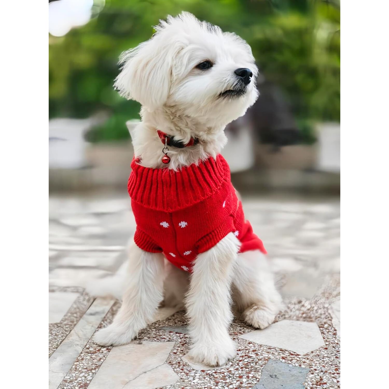 Reindeer Turtleneck Christmas Dog Sweater