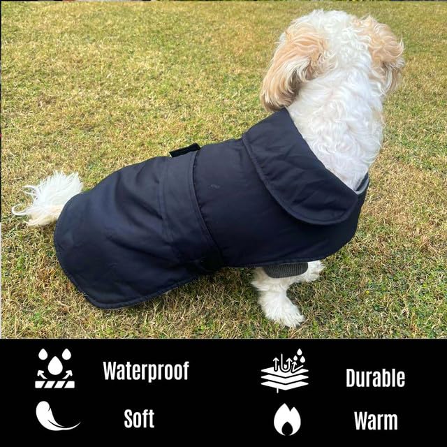 Winter Dog Jacket, Hooded Pet Coat