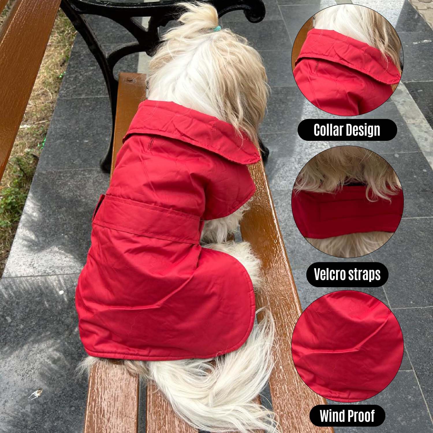 Winter Dog Jacket, Hooded Pet Coat