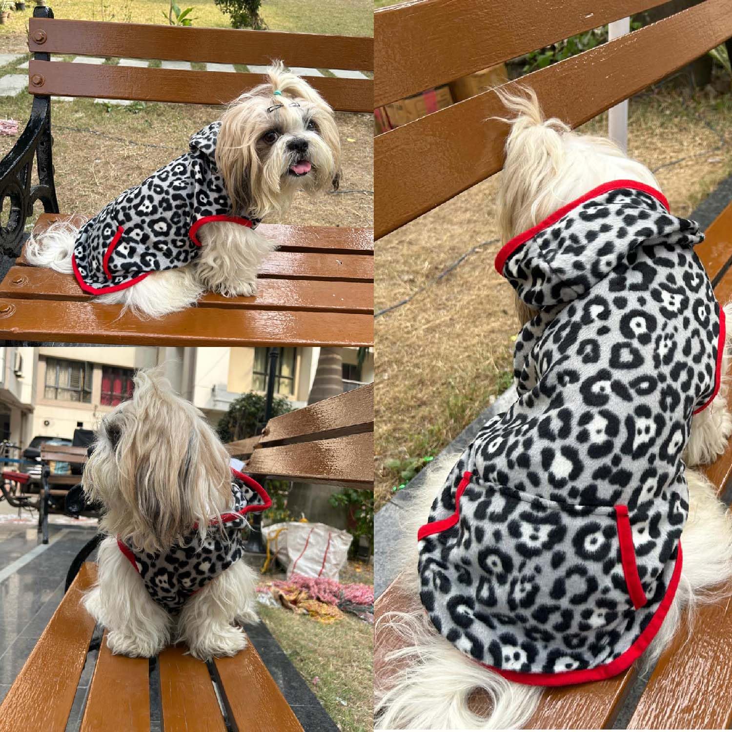 Dog Sweater with Leash Hole
