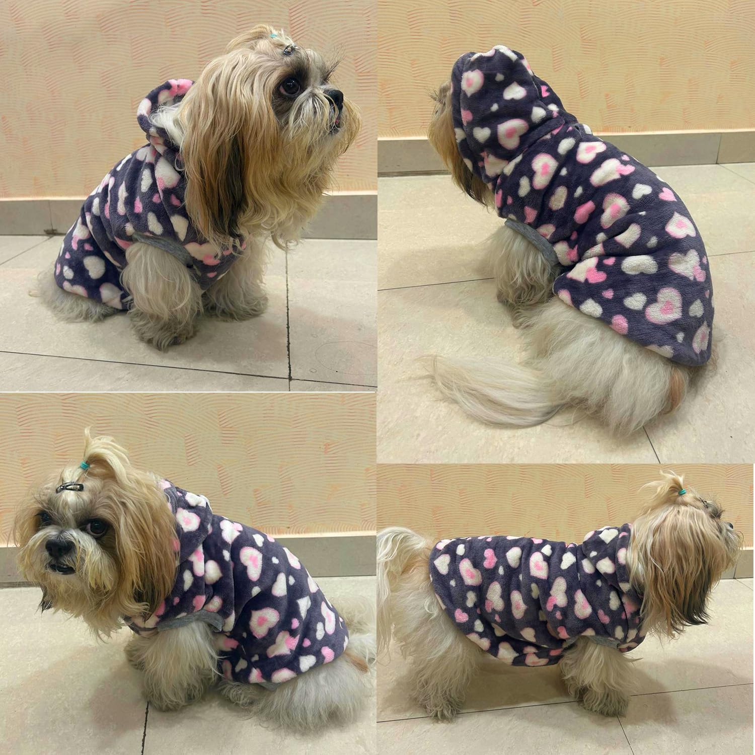 Polka Dot Winter Dog Sweater