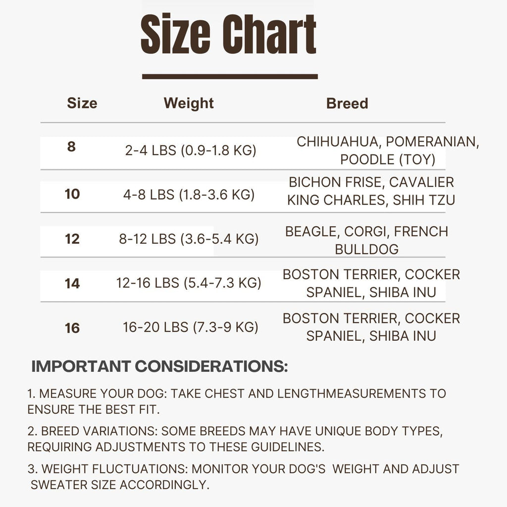 Warm Knit Dog Sweater for all Breeds