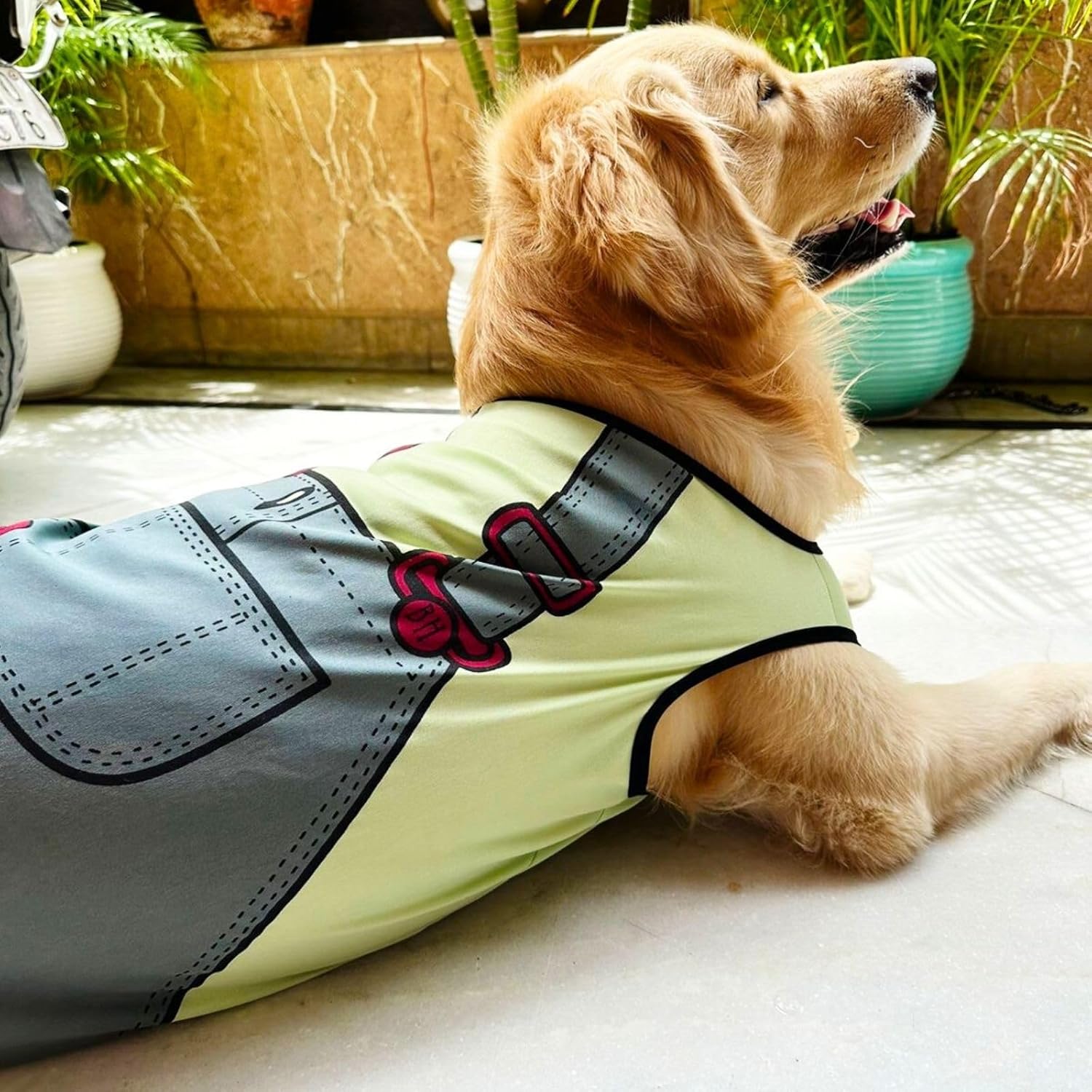 Dog Printed T-Shirts Clothes Vest