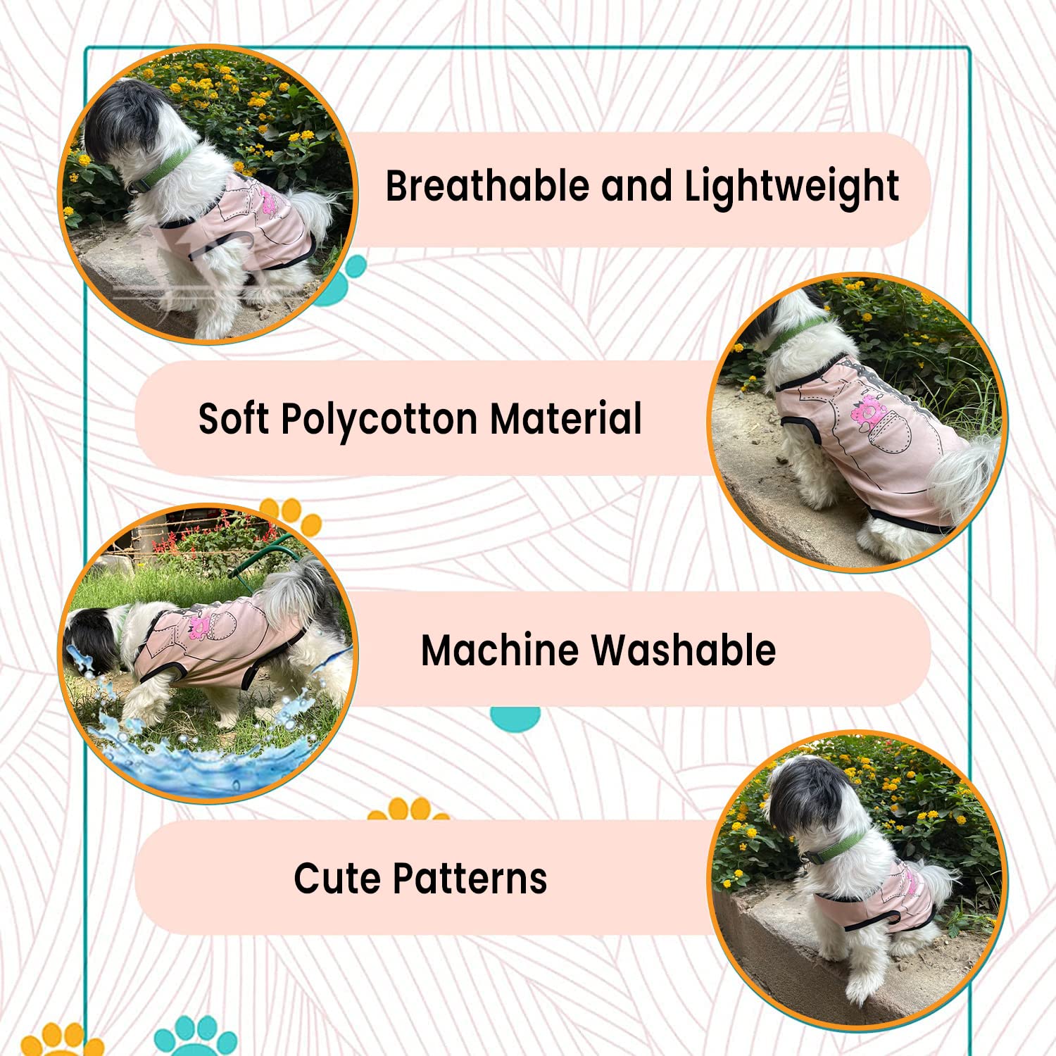 Soft Breathable Sleeveless Pet T-Shirt