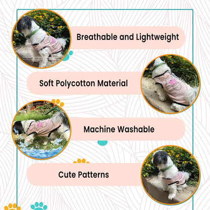 Soft Breathable Sleeveless Pet T-Shirt