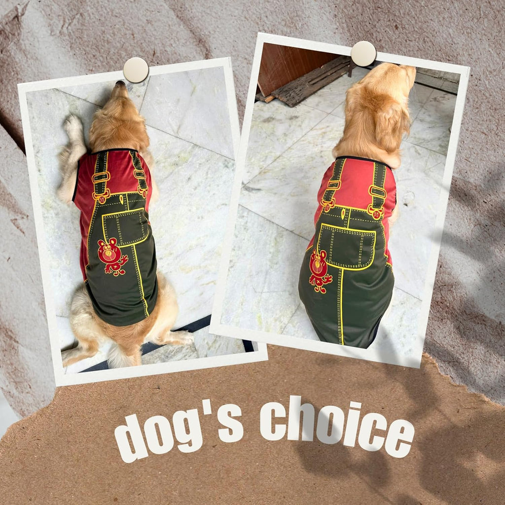 Dog Printed T-Shirts Clothes Vest
