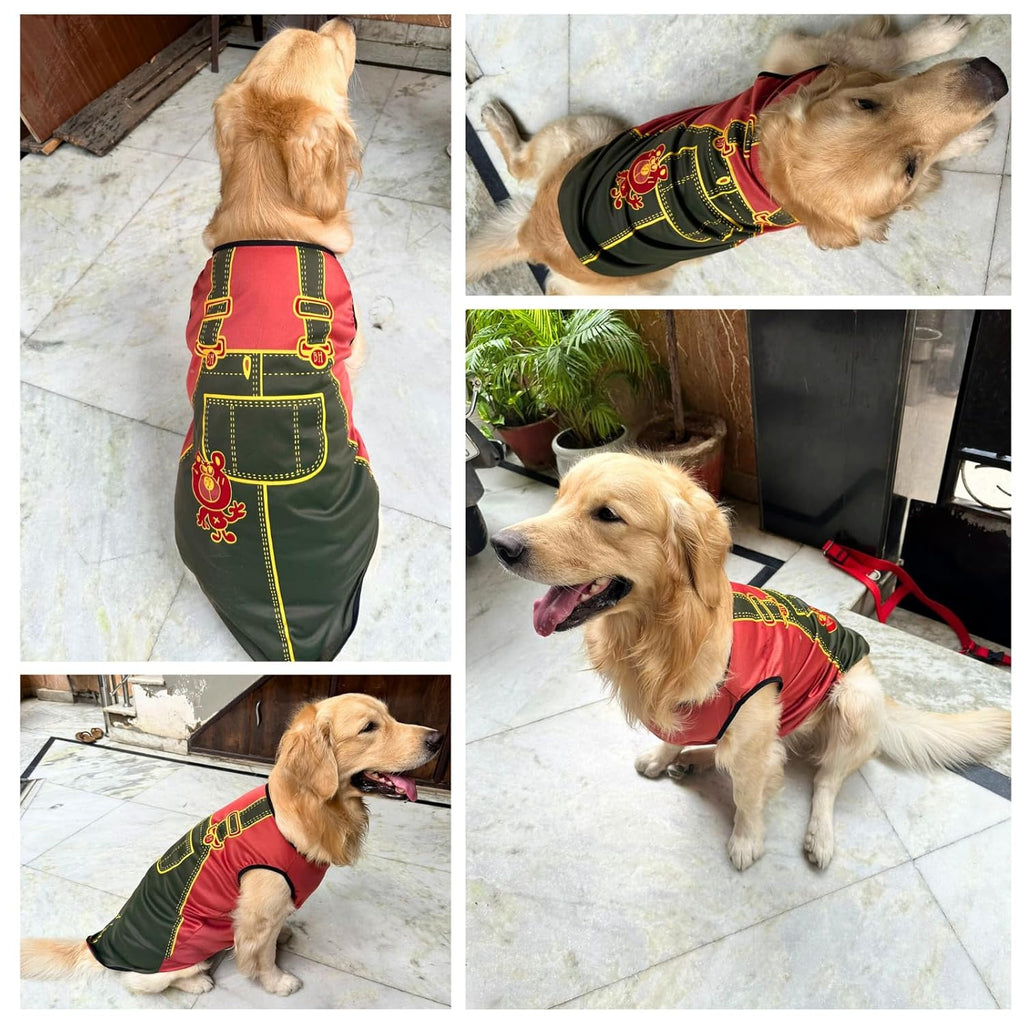 Dog Printed T-Shirts Clothes Vest