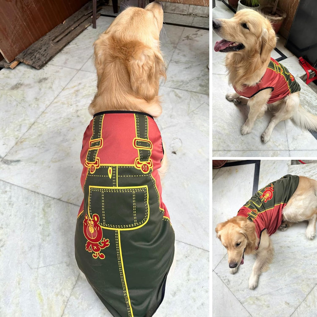 Dog Printed T-Shirts Clothes Vest