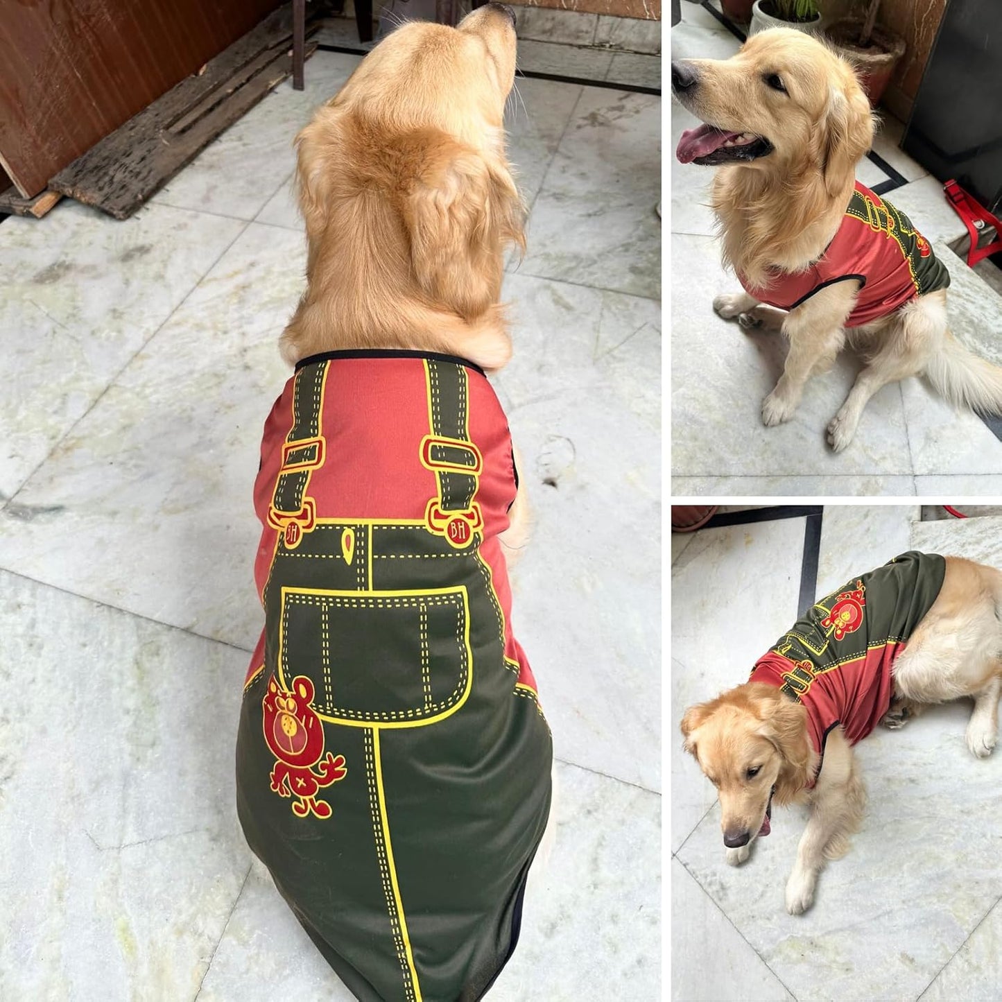 Dog Printed T-Shirts Clothes Vest