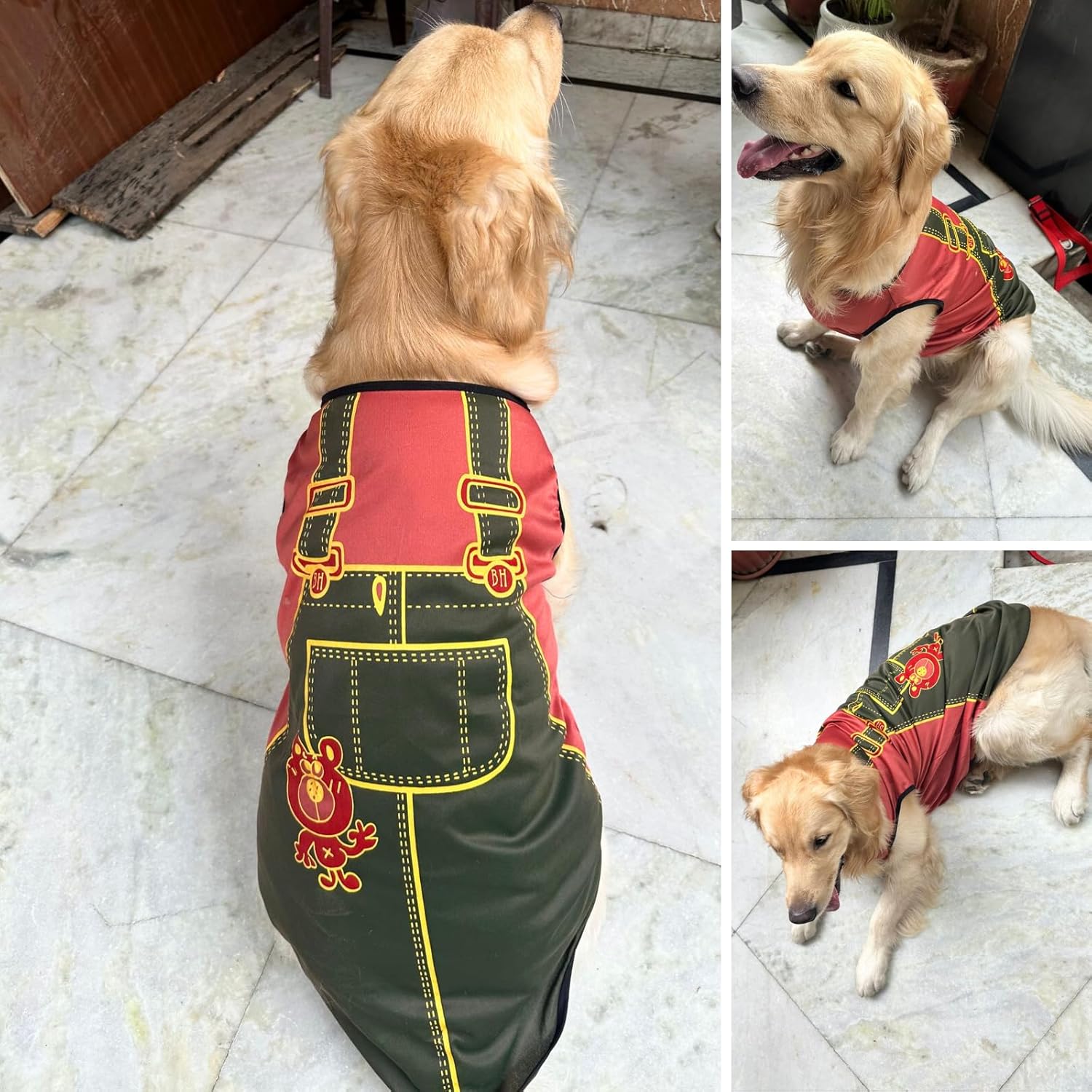 Dog Printed T-Shirts Clothes Vest