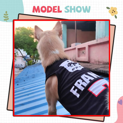 France Printed Summer Pet T-Shirt