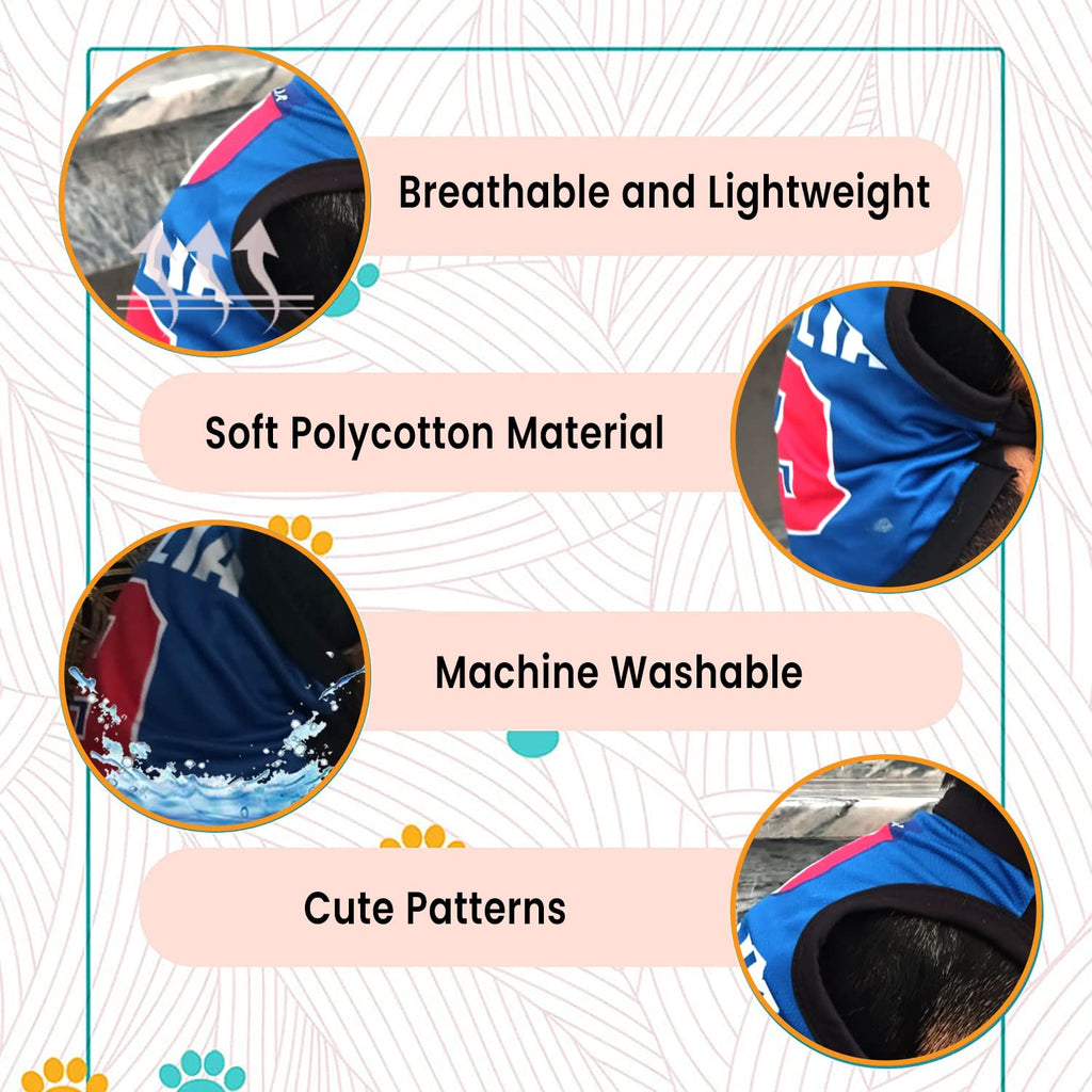 Printed Summer T Shirts for dogs