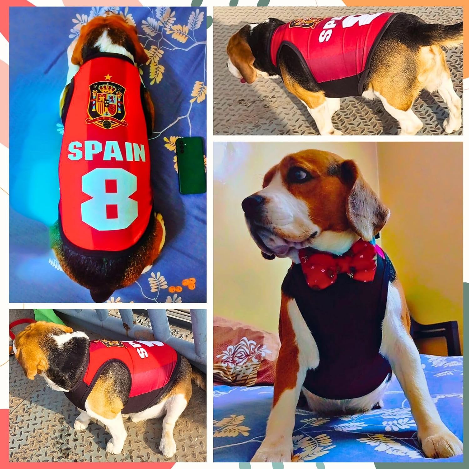 Spain Printed Summer Pet T-Shirt