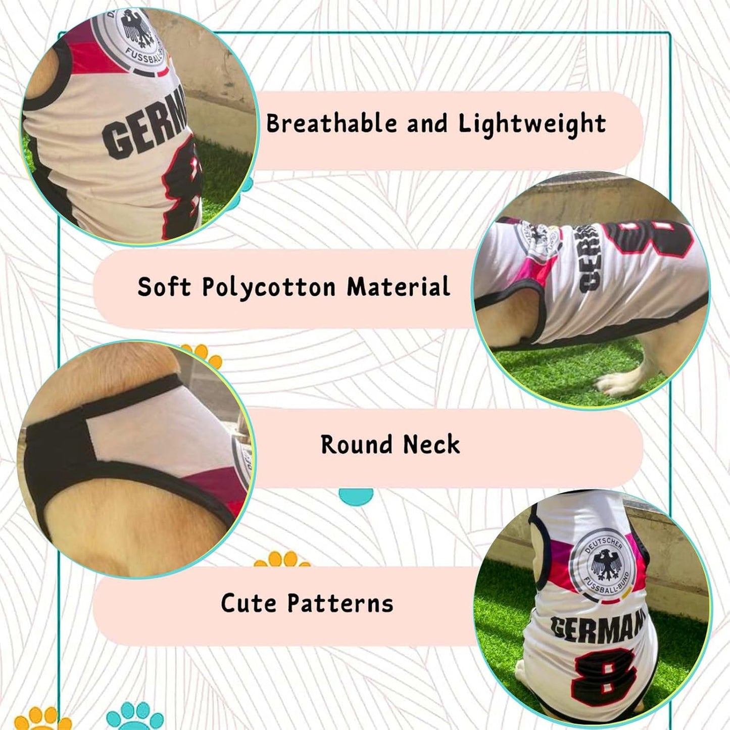 Summer Printed T Shirts for Dogs