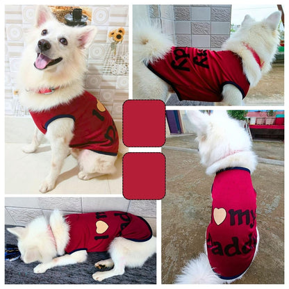 Printed Sleeveless Pet T-Shirt