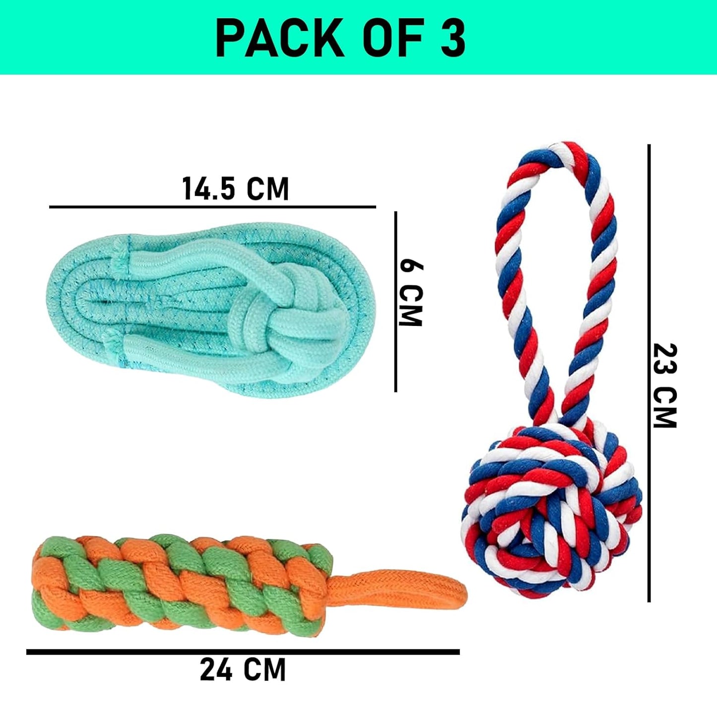 Dog Rope Chew Toy Pack