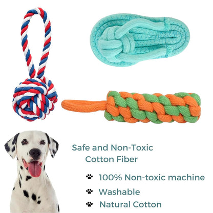 Dog Rope Chew Toy Set