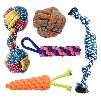 5-in-1 Puppy Rope Toy Set