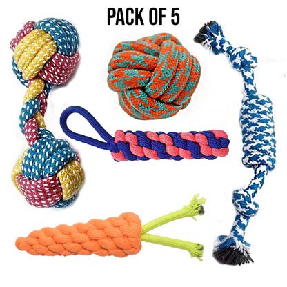 5-in-1 Puppy Rope Toy Set