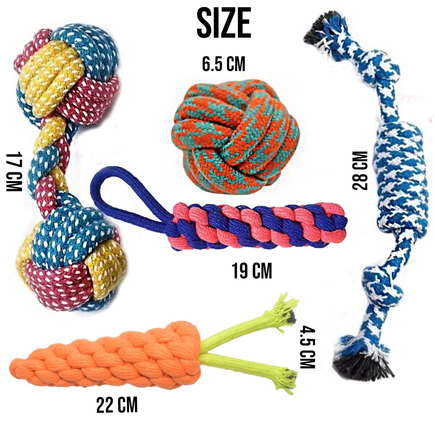 5-in-1 Puppy Rope Toy Set