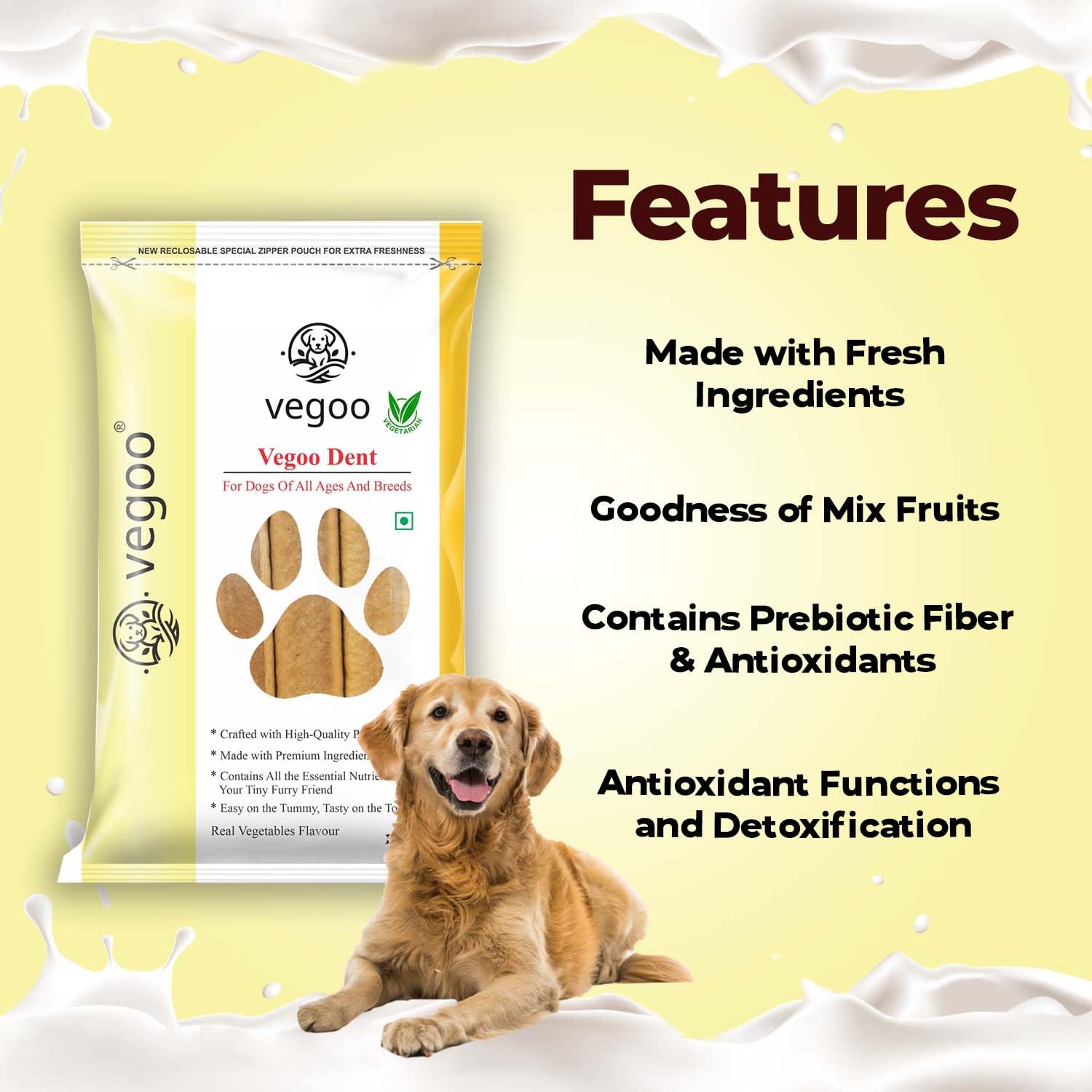 Strips - 100g Pure Vegetarian Dog Food