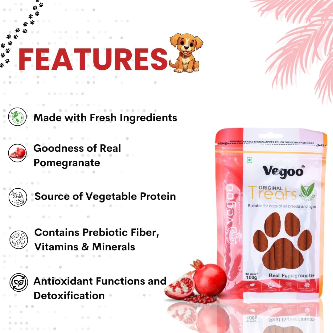Dog Treat, Optimum Health Formula 100g (Pomegranate)