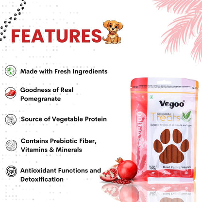 Dog Treat, Optimum Health Formula 100g (Pomegranate)