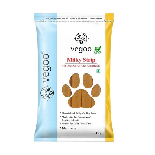 Strips - 100g Pure Vegetarian Dog Food (Milky)