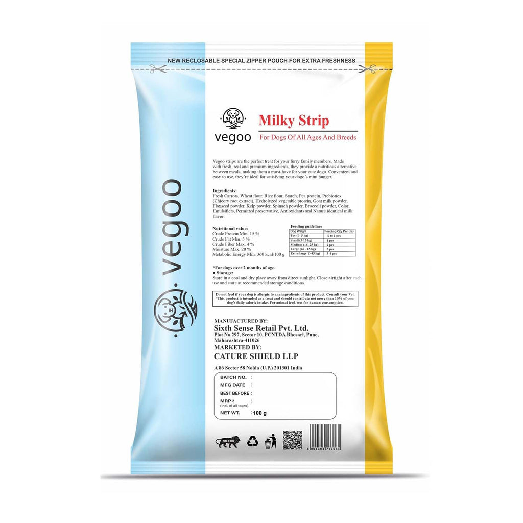 Strips - 100g Pure Vegetarian Dog Food