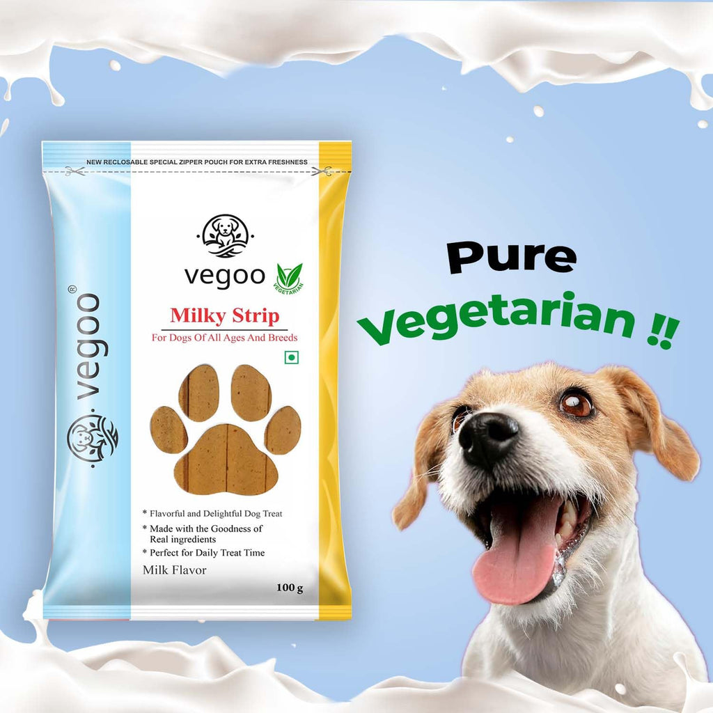 Strips - 100g Pure Vegetarian Dog Food