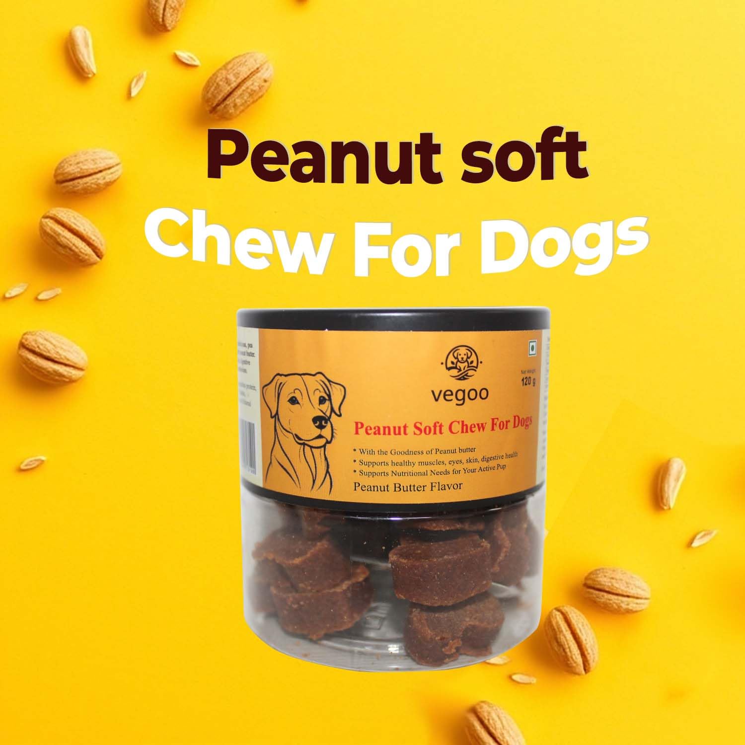 Dog Treats Rings for Dog Chew Bites 120g