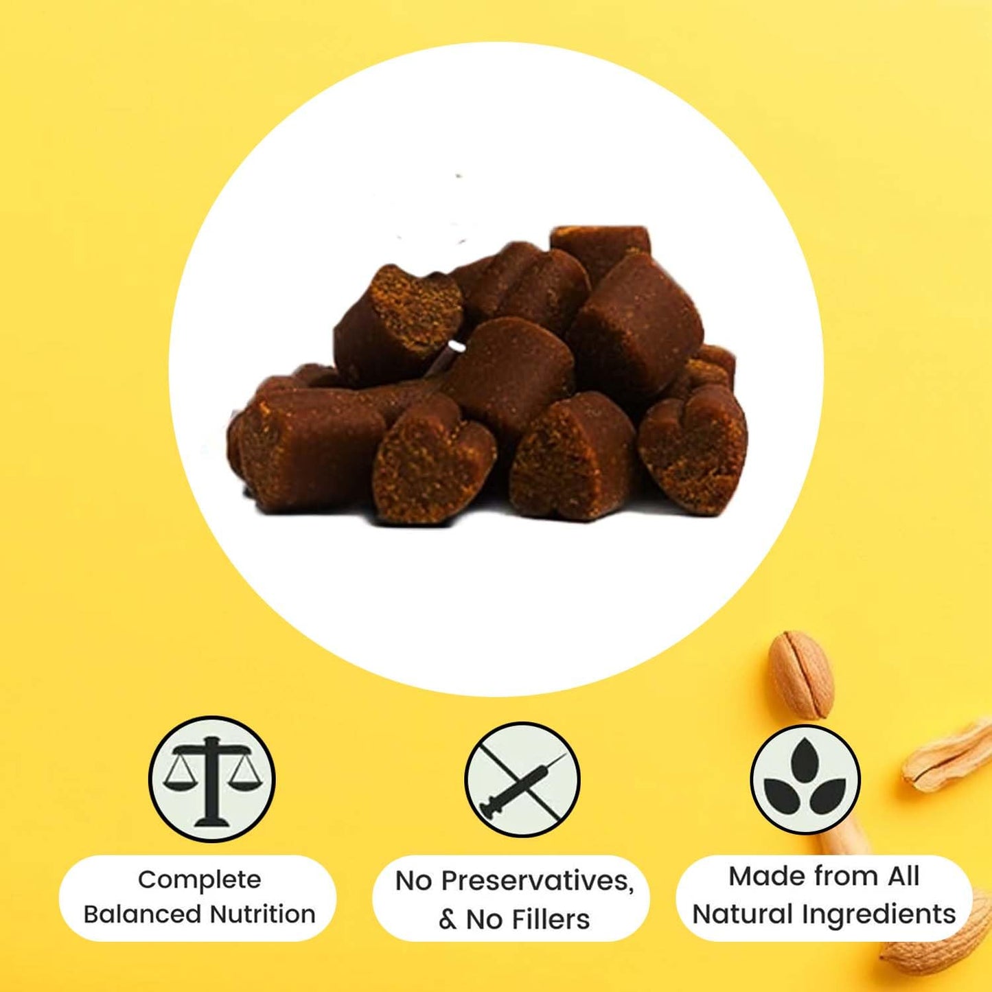 Dog Treats Rings for Dog Chew Bites 120g(Peanut)