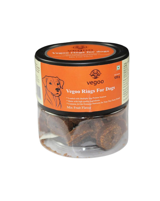 Dog Treats Rings for Dog Chew Bites 120g (Mix Fruit)