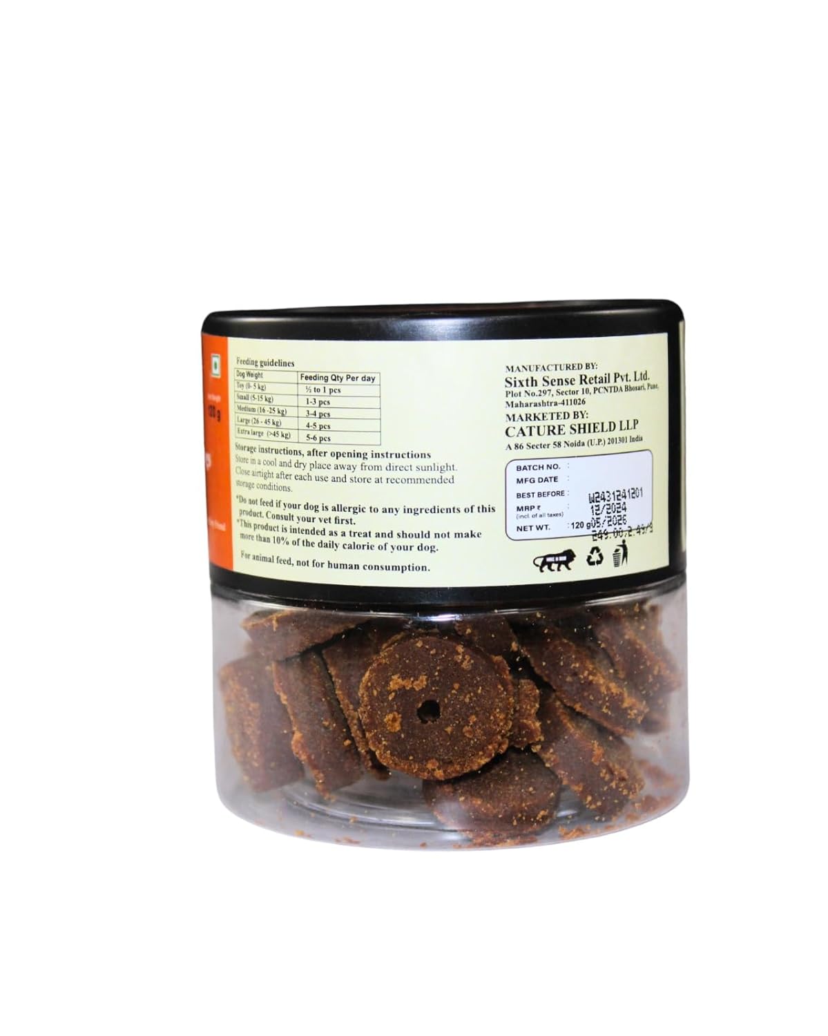Dog Treats Rings for Dog Chew Bites 120g (Mix Fruit)
