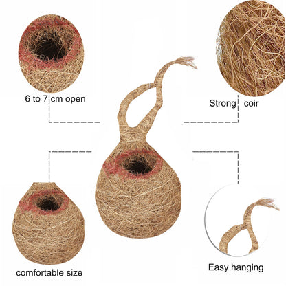 Natural Hanging Bird Nest House