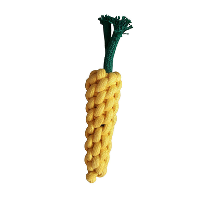 Carrot Cotton Rope Chew Toy for Dogs
